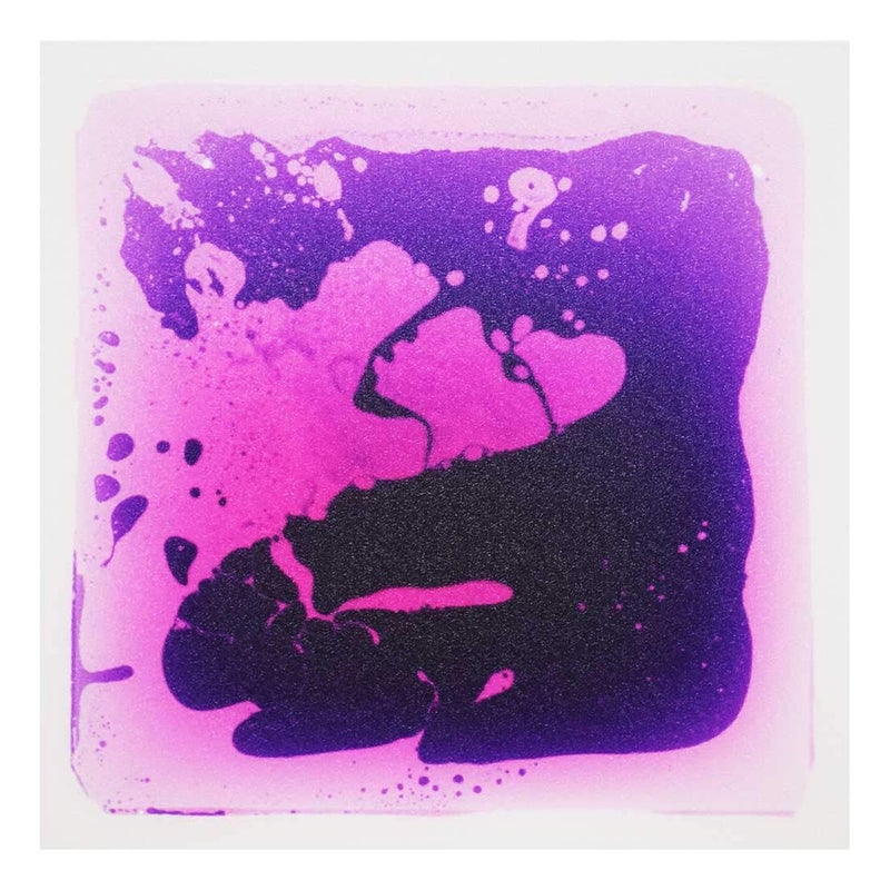 LONGKING 12" X 12" Sensory Tiles for Activity Play Centers for Children, Sensory Floor Tiles, Liquid Floor Tiles, Autism Sensory Poducts, Purple - Image 1